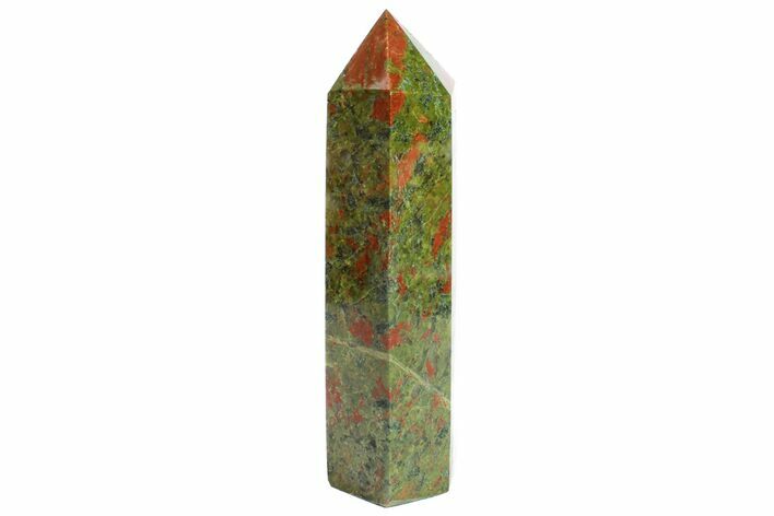 Tall, Polished Unakite Obelisk - South Africa #151881